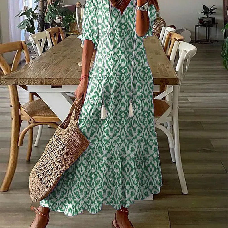 Michaela - Robe Boho avec Couverture du Ventre