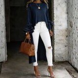 Mathilde - Blouse Casual Denim