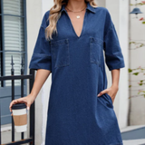 Joséphine - Robe en Jean Décontractée