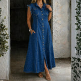 Leonor - Robe en Jean Grande Taille