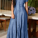 Eliza - Robe Longue en Jean