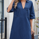 Joséphine - Robe en Jean Décontractée