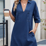 Joséphine - Robe en Jean Décontractée