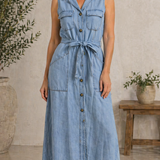 Sandrine - Robe en Denim
