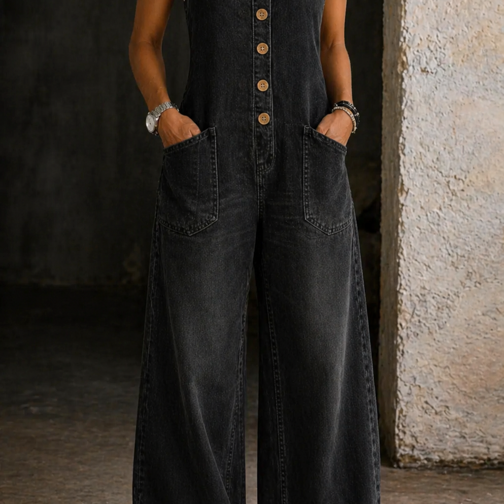 Élise - Salopettes en Coton Vintage Lavées