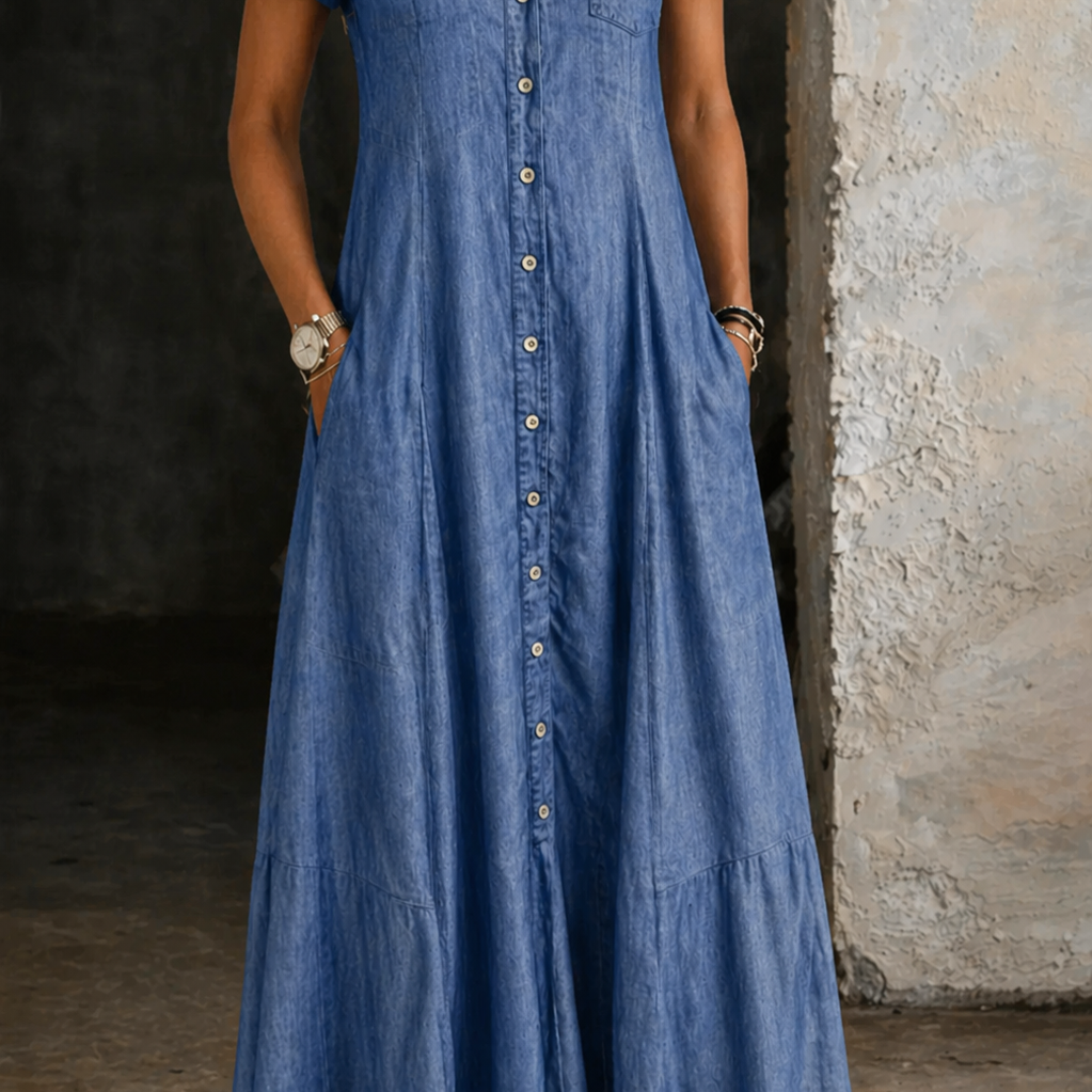 Eliza - Robe Longue en Jean