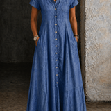 Eliza - Robe Longue en Jean