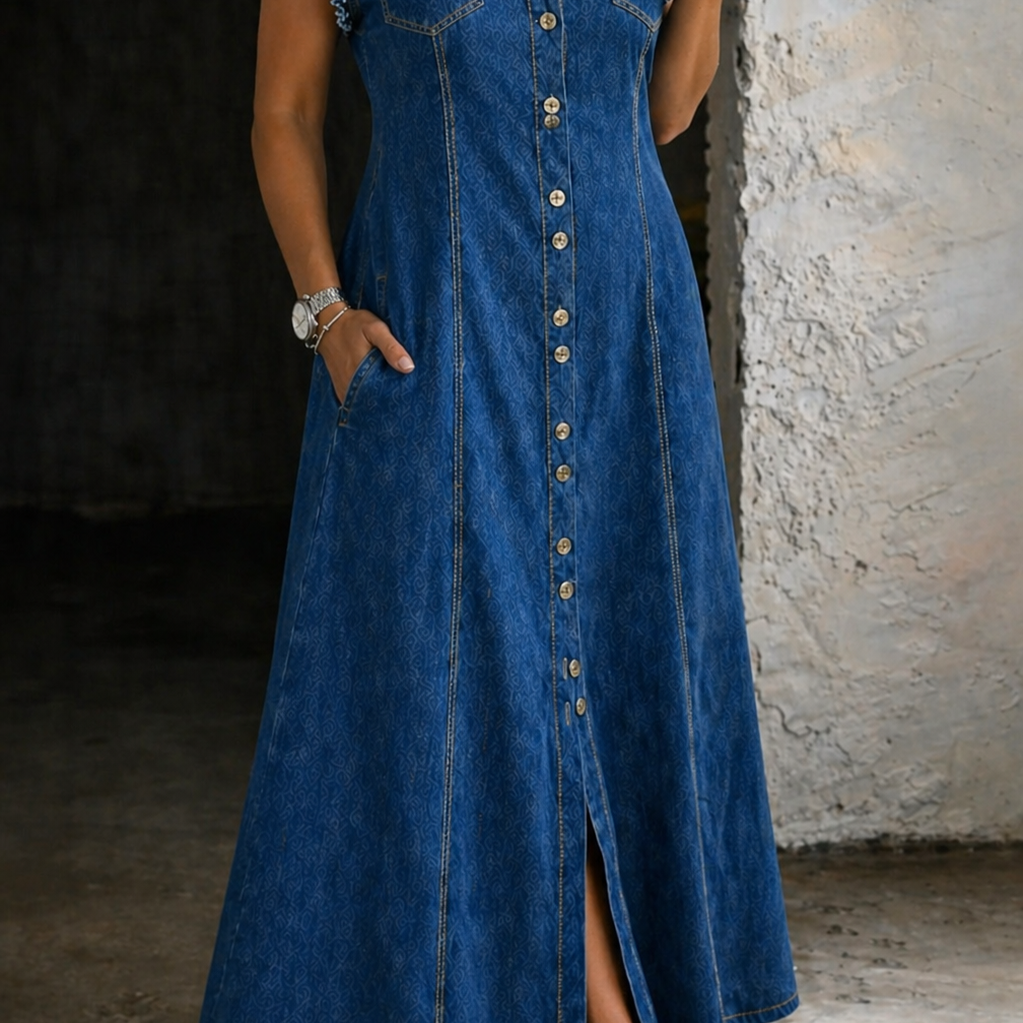 Leonor - Robe en Jean Grande Taille