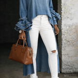 Mathilde - Blouse Casual Denim