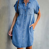Coralie - Robe Chemise avec Boutons