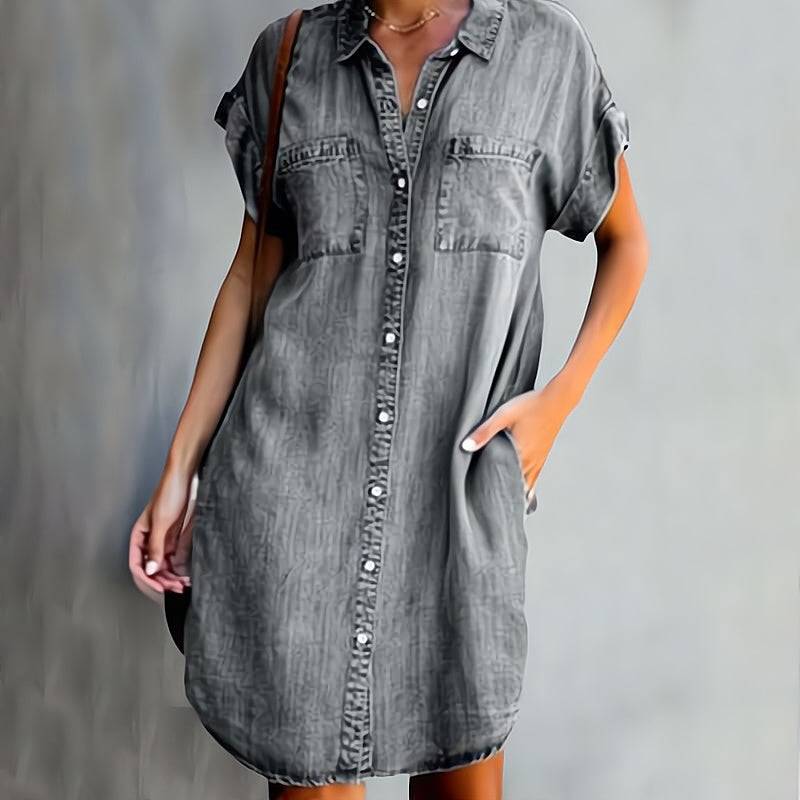 Coralie - Robe Chemise avec Boutons