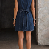 Lilou - Robe Décontractée en Denim