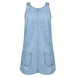 Valentine - Robe Détendue en Denim
