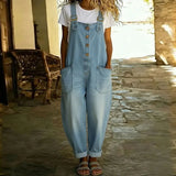 Madeleine - Combinaison Vintage en Coton Doux avec Aspect Denim