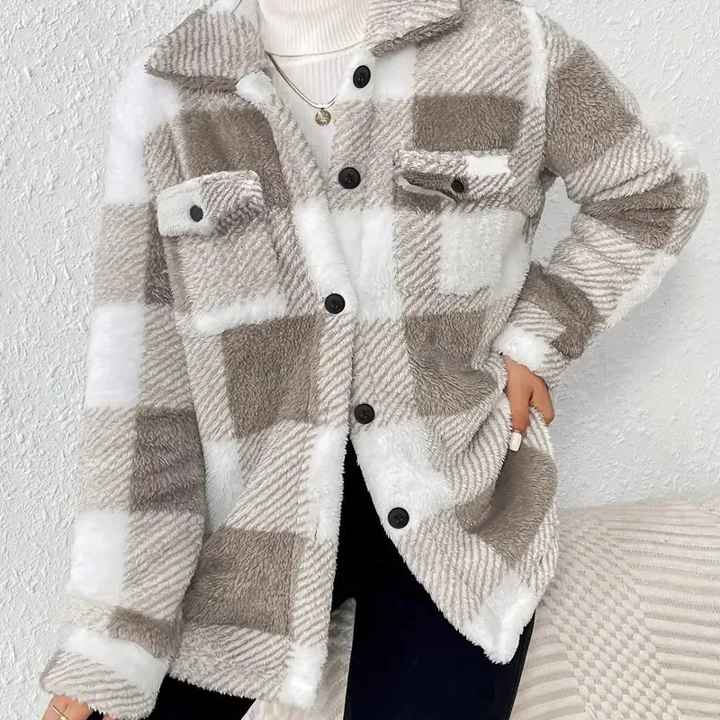 Martin | Veste en Polaire à Carreaux Élégante