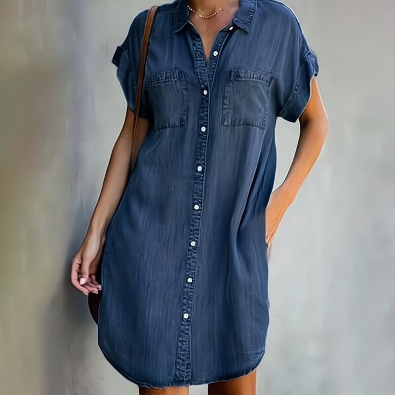 Coralie - Robe Chemise avec Boutons