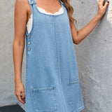 Valentine - Robe Détendue en Denim