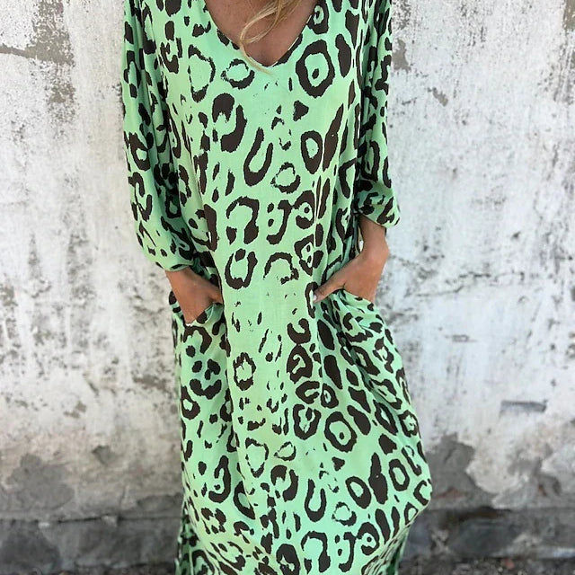 Jessa - Robe Maxi Léopard