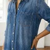 Fleur -  Combinaison en Denim de Coton
