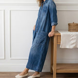 Fleur -  Combinaison en Denim de Coton