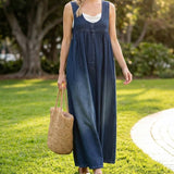 Iva - Robe Maxi en Denim Vintage