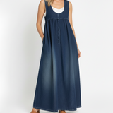 Iva - Robe Maxi en Denim Vintage