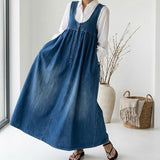Iva - Robe Maxi en Denim Vintage