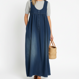 Iva - Robe Maxi en Denim Vintage