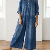 Fleur -  Combinaison en Denim de Coton