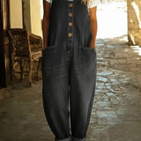 Chloé - Combinaison en Denim Lavé Vintage