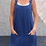 Irís - Robe à Bretelles en Denim Décontractée